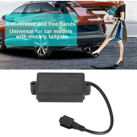 1 ensemble de capteur de hayon électrique à commande au pied en plastique ABS noir (1/5)