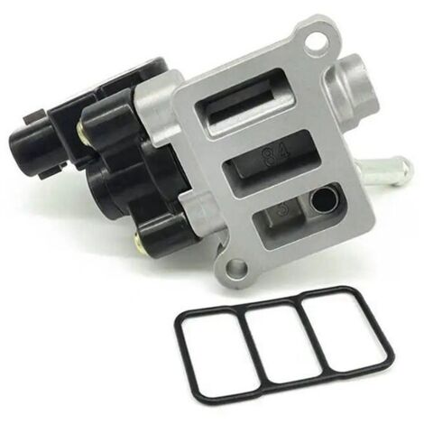Disponible en une seule couleur : argent et noir. Matériaux : métal et ABS. Valve de régulation du ralenti pour voiture 16022- (1/5)