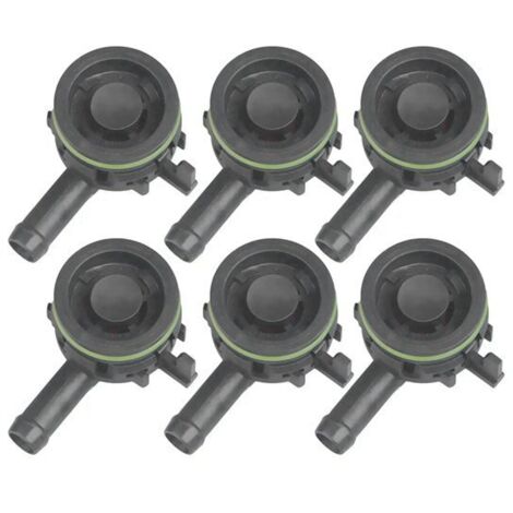 6 couleurs : Noir Matériau : Soupape automobile en PVC plastique, clapet anti-retour, soupape d'échappement pour Audi. (1/5)