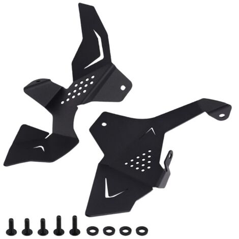 1 jeu. Couleur : Noir. Matériau : Métal. Cache-corps de papillon des gaz/protection pour moto. (1/5)