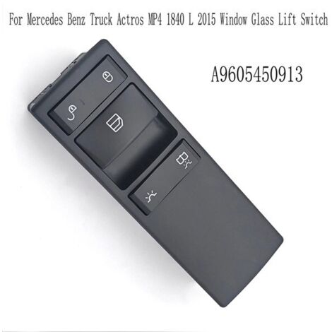 Modèle : A9605450913 Interrupteur de commande de vitre avant droite Mercedes-Benz, compatible avec Actros MP4, levage d'usine d'origine, durable et résistant aux vibrations. (1/5)
