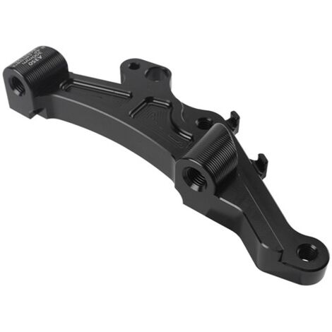 1 jeu. Couleur : Noir. Matériau : Métal. Adaptateur de disque de frein flottant pour moto. Code de biellette avant. (1/5)