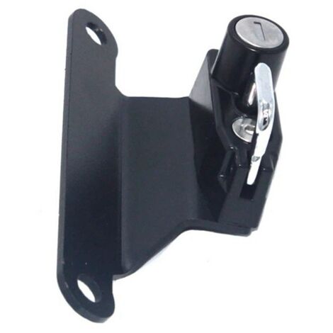 Disponible en une seule couleur : noir. Matériau : alliage d'aluminium. Antivol pour casque de moto, compatible avec les Harley-Davidson. (1/5)