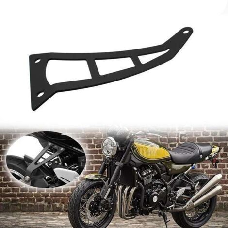 1 couleur : Noir  Matériau : Métal  Support/support de renfort de pot d'échappement pour modification de moto (1/5)