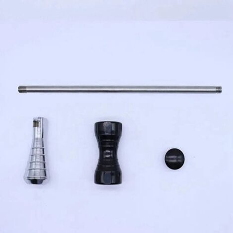 1 couleur : argent + noir  matériau : acier inoxydable + acier au carbone  marteau de réparation de bosses/contours convexes sur la carrosserie automobile. (1/5)