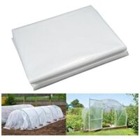 Bâche de serre 3m x 10m, bâche en plastique transparent, bâche pour serre tunnel, film PE transparent épais, convient aux bâches de serre en plastique pour la culture de légumes et de tomates.