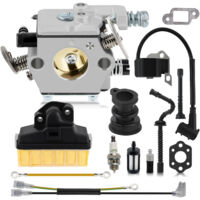 Carburateur avec filtre à air et tuyau de carburant pour tronçonneuse Stihl MS210 MS230 MS250 021 023 025 tronçonneuse remplace Walbro WT-286, 1123-120-0605