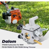 FS250 Carburetor for Stihl FS120 FS200 FS 250 FS300 String Trimmer Weed Eater Replace 4134 120 0603 with 4134 400 1301 Ignition Coil