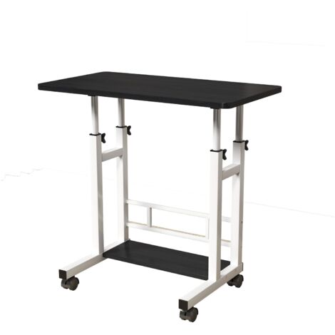 Bureau Support Ordinateur Table d'appoint à roulettes Ordinateur Portable, Réglable (1/5)