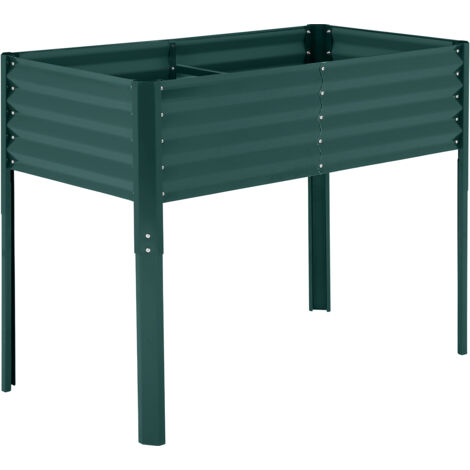 Carré de Jardin-Jardinière Surélevé– Bac de Culture Résistant aux Intempéries pour Légumes&Herbes –Vert,120×60×90cm