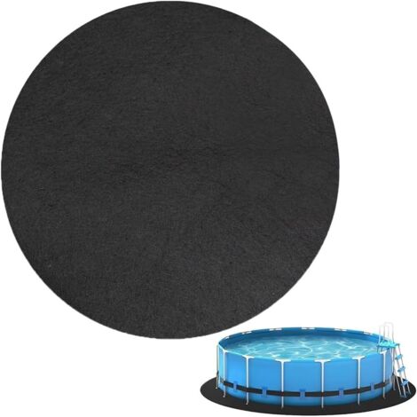 Tapis de Piscine pour Piscine Hors Sol, Protection Anti-Puncture, Multifonctionnel, Installation Facile, Rond, 28 FT