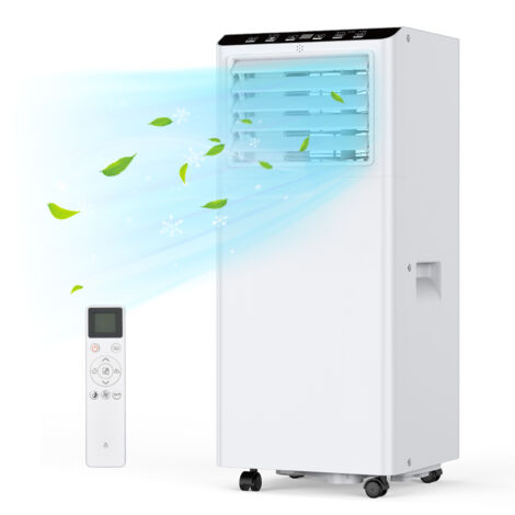 Climatiseur Mobile Silencieux 7000 BTU, 4 en 1 (Refroidissement, Déshumidification, Ventilation, Suivi), Gaz Écologique R290, Jusqu’à 25 m²