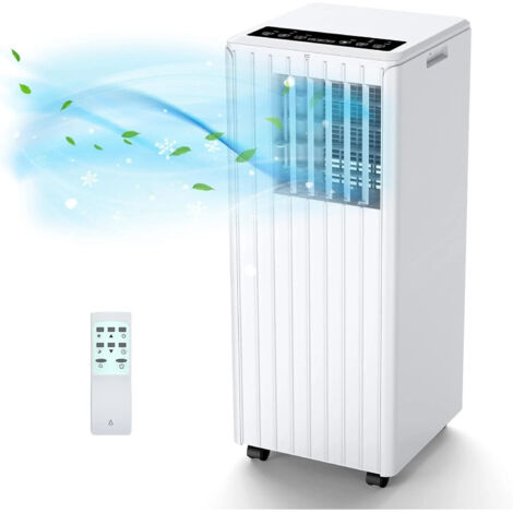 Climatiseur Mobile 7000 BTU 3-en-1 : refroidissement rapide, déshumidificateur 36L/j, 2 vitesses, mode nuit, silencieux, télécommande, minuterie 24h (1/5)