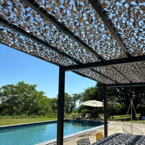 Filet de camouflage renforcé gris 2x10m (1/5)