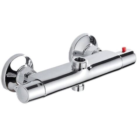 Grohe Starlight Chrome Thermostat-Duscharmatur, TurboStat-Technologie für schnelle und präzise Temperaturregelung, kompatibel mit allen