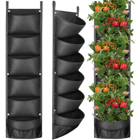 Erdbeer-Pflanzbeutel, 2er-Pack, 10 Gallonen (ca. 38 Liter) Erdbeer-Pflanzbeutel mit 8 Seitentaschen, atmungsaktivem Vliesstoff, verstärktem Griff für den Garten