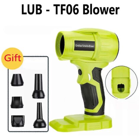 Für Ryobi 18V Akku-Laubbläser für Baustellen, 350W Turbo-Jet-Lüfter, leistungsstarkes Outdoor-Werkzeug