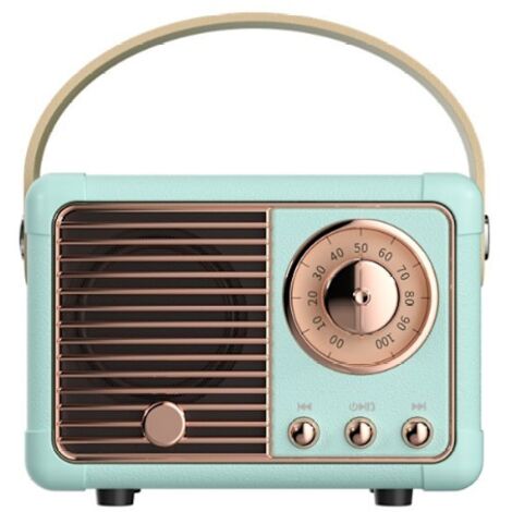 Retro-Bluetooth-Kabine, Vintage-UKW-Radio im klassischen Stil, Suuri äulevoimakkuus, drahtlose Bluetooth 5.0-Verbindung, Tukee TF-Karte