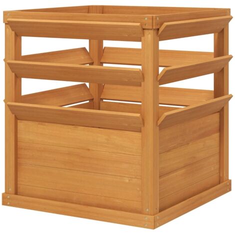 AS EASY Jardinière surélevée avec treillis, fond ouvert, en bois, 65 x 65 x 60 cm, idéale pour le jardin ou le balcon. Pot pour plantes grimpantes, plantes en panier et fleurs. (1/5)