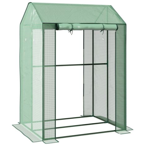 AS EASY Serre/Châssis froid, résistant aux intempéries, porte enroulable, 100 cm x 80 cm x 150 cm, vert (1/5)