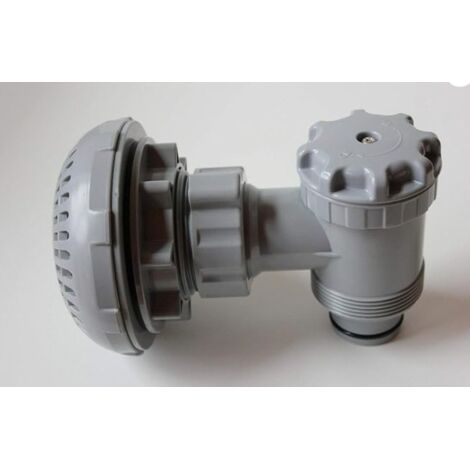 Clapet à Piston avec Filtre P6H1317 – Compatible INTEX, Hnemix, Bestway, Coleman – Valve d'Arrêt pour Pompe de Filtration de Piscine (1/2)