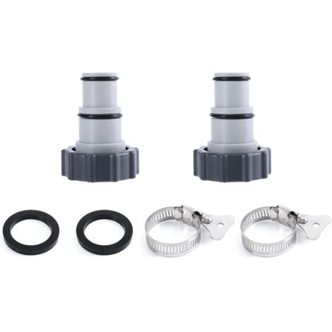 Adaptateur de Tuyau Fileté Intex Type A – Connexion 1.5" et 1.25" – avec Bague de Serrage – pour Pompe de Piscine (1/5)