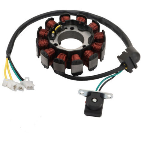 Bobine de Stator pour Suzuki Gixxer 150 / SF155 (2015-2019) – Référence OEM 32101-34J10 – Pièce d'Allumage (1/4)