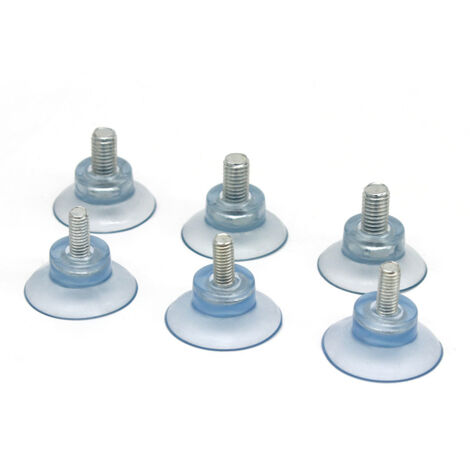 8 ventouses à vis M8, bouchons à écrou de 8 cm, ventouses à écrou tubulaires, écrous avec ventouses, patins pour pieds de meubles, puissance d'aspiration. (1/4)