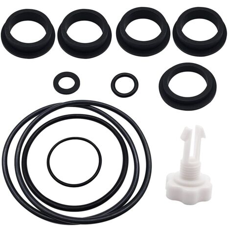 Kit de Réparation 25013 pour Pompe de Filtre à Sable Intex – Inclut Valve de Purge d'Air et Joints – 12 Pièces – Blanc