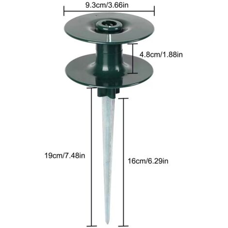 Guide et Piquet pour Tuyau d’Arrosage – Roue de Guidage de Tuyau de Jardin – Accessoire d’Organisation