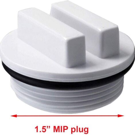 Bouchons de Vidange Antigel Pentair 1,5" SP1022C – Lot de 2 avec Joints d’Étanchéité – pour Filtres et Retours de Piscine – Protection Hivernale et Étanchéité Optimale