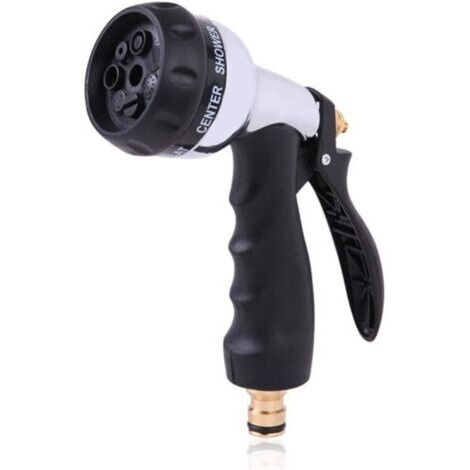 Pistolet d’arrosage métallique 7 fonctions – Jardin, lavage auto, fleurs (1/4)