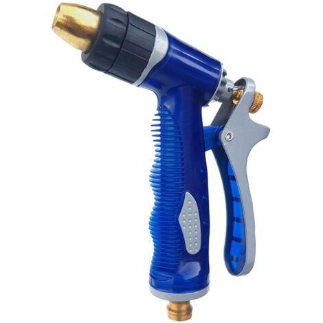 Pistolet haute pression en cuivre bleu – Pour jardin et lavage auto – Qualité pro (1/4)
