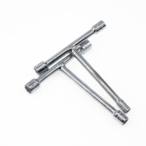 Jeu de Clés à Douille Triples Courtes en T 8-10-12mm et 10-12-14mm - Outillage Multifonction Compact pour Moto et Auto (1/5)