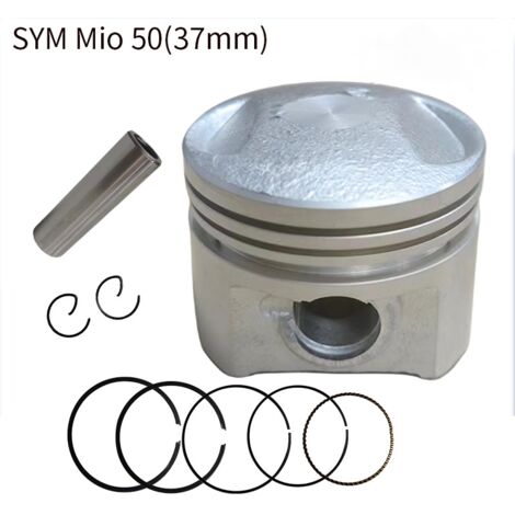Kit Piston 37mm Complet pour Scooter SYM Mio 50 / XS1P (37QMA) - Réf. 13101-A1A-000 - Ensemble de Réparation Moteur 2 Temps (1/5)