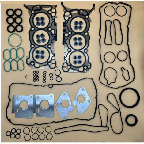 Kit de révision moteur complet pour Ford Edge/Taurus 2.7T EcoBoost V6 2015-2018, comprenant le kit de réparation de joint de culasse FL3E-6079-AE, les segments de piston/roulements de vilebrequin/boul