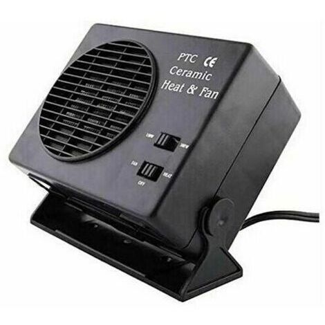 25A 300W 12V Chauffage soufflant électrique portable en céramique pour chauffage de voiture, dégivreur de fenêtre et désembueur