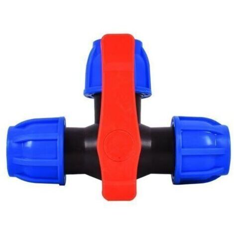 Raccords de tuyauterie à trois voies à connexion rapide en plastique de 32 mm à 32 mm adaptés aux tuyaux PPR, PE, PVC et autres, accessoires d'arrosage de jardin (1/5)