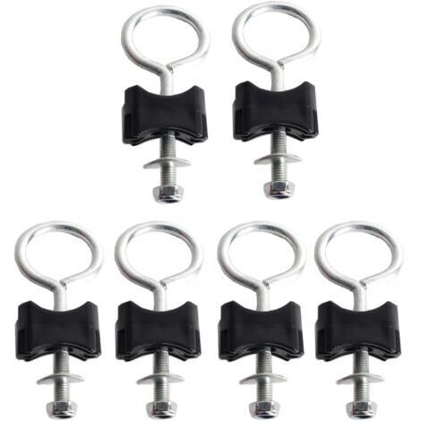 Accesorios para trampolines: tornillos para fijar trampolines, aptos para trampolines grandes (tornillos redondos de 6 mm - paquete de 6). (1/5)