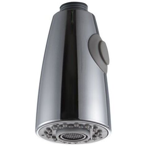 Grifo de cocina multifunción con rociador extraíble para fregaderos de cocina, cabezal cromado, conexión de 1/2". (1/5)
