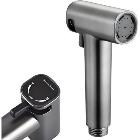 Cabezal de ducha de mano ajustable para inodoro con dos modos (chorro/chorro de agua) para la higiene personal y el cuidado de la limpieza. (1/5)