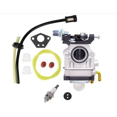 Carburador para cortacéspedes de 52 cc, 49 cc y 43 cc, incluye kit completo de accesorios, apto para diversos cortacéspedes, desbrozadoras y motosierras. (1/5)