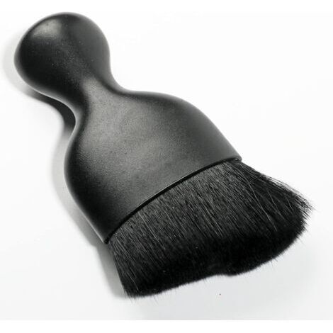 Cepillo de limpieza para interiores de coche - Cepillo suave - Plumero para salpicadero (Negro) (1/3)