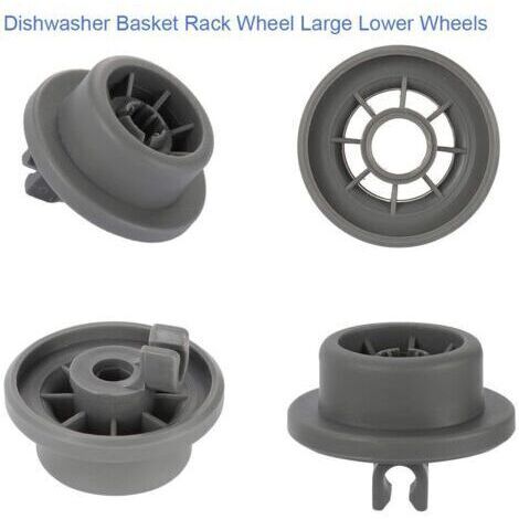Juego de 4 ruedas giratorias para cesta inferior de lavavajillas Bosch Neff & Siemens 165314 420198 AP2802428 PS3439123 (1/5)