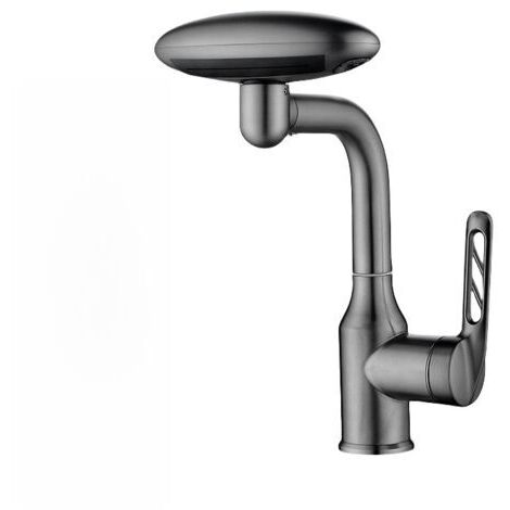 Grifo de baño de 4 modos, rotación de 360°, rociador multimodo, fácil instalación, diseño robusto - Gris (1/4)