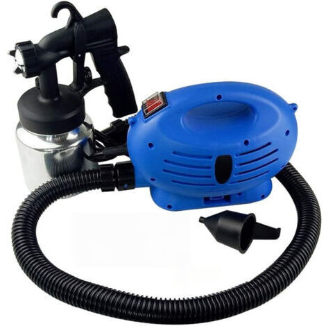 Pistola pulverizadora de pintura eléctrica, boquilla de cobre de 2,5 mm, herramienta para pintar muebles de coche, pistola de pintura con aerógrafo y bote de aluminio (650 W) (1/5)