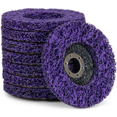 Juego de 5 discos de limpieza para amoladoras angulares, CSD, grueso, diámetro: 125 mm, morado (1/3)