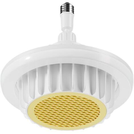 Calentador de techo para baño, calefactor de techo con ventilador, 600 W, con protección contra sobrecalentamiento, color amarillo (1/5)