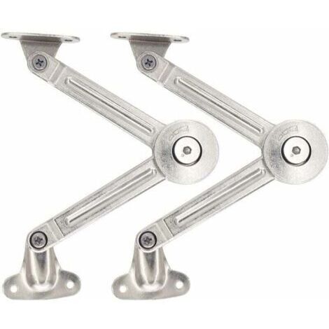 Juego de 2 soportes para amortiguadores de puertas de armarios de cocina (1/4)