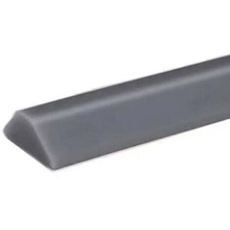 Tira de silicona impermeable, barrera de agua, barrera de agua para umbral de ducha, barrera contra inundaciones, barrera acústica 100cm, gris (1/5)